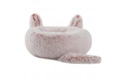 China ODM Cute Rabbit Ears Winter Warm Pet Sleeping Bed For Dog Cat supplier