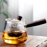 1500ml(52oz) Glass Teapot with Removable Infuser, Ehugos Stovetop Safe Large Tea Pot, Blooming and Loose Leaf Hand for sale
