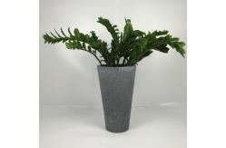 China Smooth Surface Fiber Clay Planter For Flower / Green Plant Growing Needs supplier