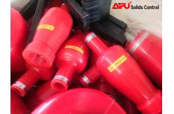 China 4 Replace Drilling Mud Cleaner Hydrocyclone Separators Desilter Cones 80 Degree supplier