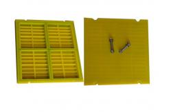 China Modular Polyurethane Dewatering Screen Mesh For Shaker Tailings Dry Row System supplier