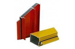 China ISO14001 Red Powder Coated Aluminium Extrusions For Decoration Section supplier