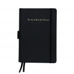 Practical Wide Ruled Composition Notebook With Pen Loop / Double Bookmarks for sale