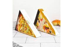 China Paper Food Packaging Box PE Lamination Inside For Pizza Slice supplier