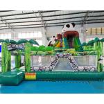 1000D Panda Inflatable Bounce House Combo For Hotel for sale