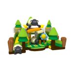 Hand Printing Inflatable Fun City PVC Sheep Castle Bounce House Indoor Inflatable Park for sale
