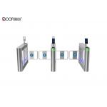 Swing Arm Controlled Access Gates , Half Height Turnstile With Facial Recognition for sale