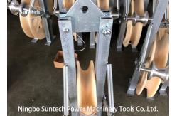 China Nylon Sheaves Conductor Stringing Blocks With Grounding Rollers supplier