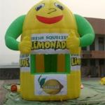 Digital Printing Inflatable Lemonade Booth For Advertising , Advertising Inflatables