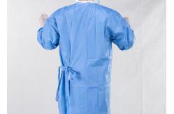 China Blue 35g 45g SMS SMMS Disposable Sterile Surgical Gown Anti Static supplier