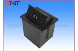 China Desktop Pop Up Socket Box With USB Charger , Pop Up US Standard Plug supplier