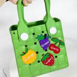 Beautiful Stylish Custom Promotion Gifts Washable EVA Rubber Beach Bag for sale