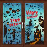 Customization Halloween Party Sticker Witch Pumpkin Electrostatic Window Stickers
