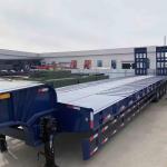 60 Tons Hydraulic Extendable Lowboy Loader Low Bed Truck Semi Trailer 2-3 Axle Cargo & Utility Trailers for sale