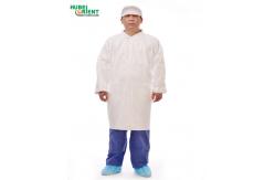 China CE Breathable Tyvek Disposable Lab Coats With Elastic Wrist supplier