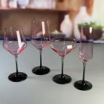 China Hand-blow Color Gradient Wine Glass Set High Quality Crystal Wine Glass For Gift For Weeding manufacturer