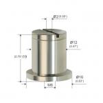 Brass Wire Rope Ceiling Attachment Parts Hemispherical With Groove YW86248 for sale
