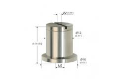 China Brass Wire Rope Ceiling Attachment Parts Hemispherical With Groove YW86248 supplier