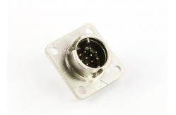 China 2 Pin 10 Pin Circular Wire Connector Servo Encoder Male Soldering Termination supplier