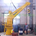 Fixed Boom 4T Pedestal 2.6M Jib Ship Deck Cranes for sale