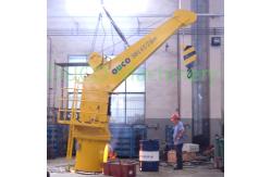 China Fixed Boom 4T Pedestal 2.6M Jib Ship Deck Cranes supplier