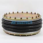 Firestone Air Shok Absorber W01-358-7829 Triple Connvoluted Rubber Bellows Air Bags for sale