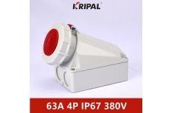 China High Performing Industrial Wall Mounted Socket Outlet IP67 63A 6H supplier