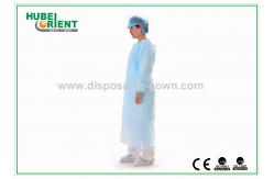 China Light Weight 120*190cm 135*205cm CPE Protective Disposable Gown supplier