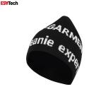 Fluorescent Running Hat High Visibility Knit Reflective Patch Beanie