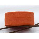 Debossed Customized Logo On 25mm Nylon Elastic Webbing 25mm for cycling wear for sale