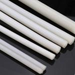 White Plastic Rubber Nylon Full Threaded Rod DIN975 M4 - M20 for sale