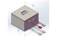 China High Power 24V 100Ah Rechargeable LiFePO4 Battery Pack For Robot Vacuum Sweeper supplier