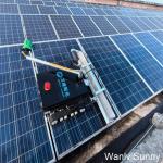 Solar Farm Washing Robot 24V Operating Voltage and Customization for 1100 Rolling Brush for sale