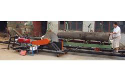 China Diesel Engine powered portable circular sawmill, portable swing blade sawmill supplier