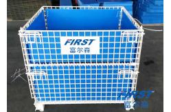 China Wire mesh container used in storing goods in warehouse supplier