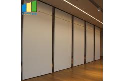 China Laminate Melamine Finish Movable Wall Partitions With Ceiling Wheels / Folding Partition Wall Systems supplier