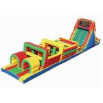 Playground Inflatable Obstacle Challenges , Blow Up Obstacle Course For Kids for sale