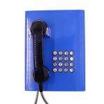 Full Keypad Vandal Resistant Telephone Blue Color With Robust Cold - Rolled Steel Body for sale