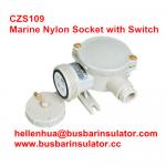 10A electrical Waterproof socket CZS109 marine nylon plug socket 1141/R/FS for sale