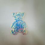 Magic Color TPU Custom Clothing Patches Bear Shape Washable Sustainable for sale