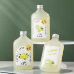 Customized 350ml 380ml 14oz PET Round Bottle Empty Beverage Container With Lid