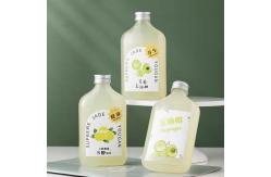 China Customized 350ml 380ml 14oz PET Round Bottle Empty Beverage Container With Lid supplier