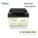 12V 40Ah LiFePO4 Lithium Battery for Solar Storage for Campers Caravans Trailers Yachts & Golf Carts for sale