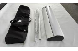 China Aluminium Wide Base Roll Up Banner Display For Exhibition Show Sign Stand supplier