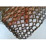 Bronze Color 15mm Metal Ring Mesh Curtain Stainless Steel For Decoration for sale