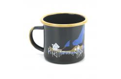 China 80000piecesYear Enamel Water Cup Set Iron Metal Enamel Mug Sublimation Blank Coating with High Temperature Logo Printing supplier
