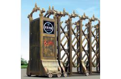 China SUS304 Electric Retractable Door Aluminum Folding Factory Gate supplier