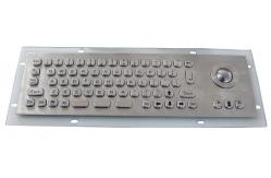 China Water resistant PS2 , USB  Industrial Keyboard With Trackball numberic keypad and Fn keys supplier