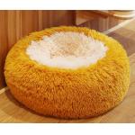 Donut Anti Anxiety Round Fluffy Dog Bed With Anti Slip Waterproof Bottom for sale