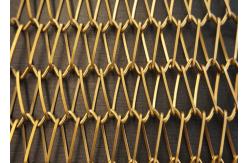 China 1.2X10MM Fireplace Mesh Curtain , Metal Mesh Curtain Panels For Space Divider supplier